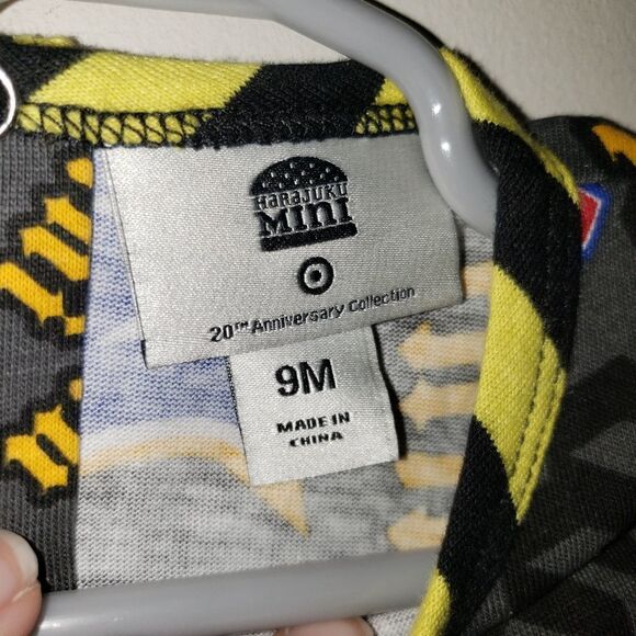 HARAJUKU MINI BY GWEN STEPHANI GRAFITTI PRINT BABY ONE PIECE SIZE 9 MONTHS NWT - Picture 3 of 6